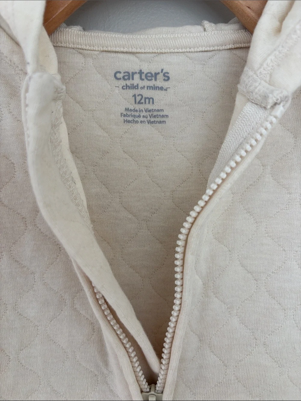 Carter’s Baby Hooded Bear Jumpsuit 12M